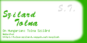 szilard tolna business card